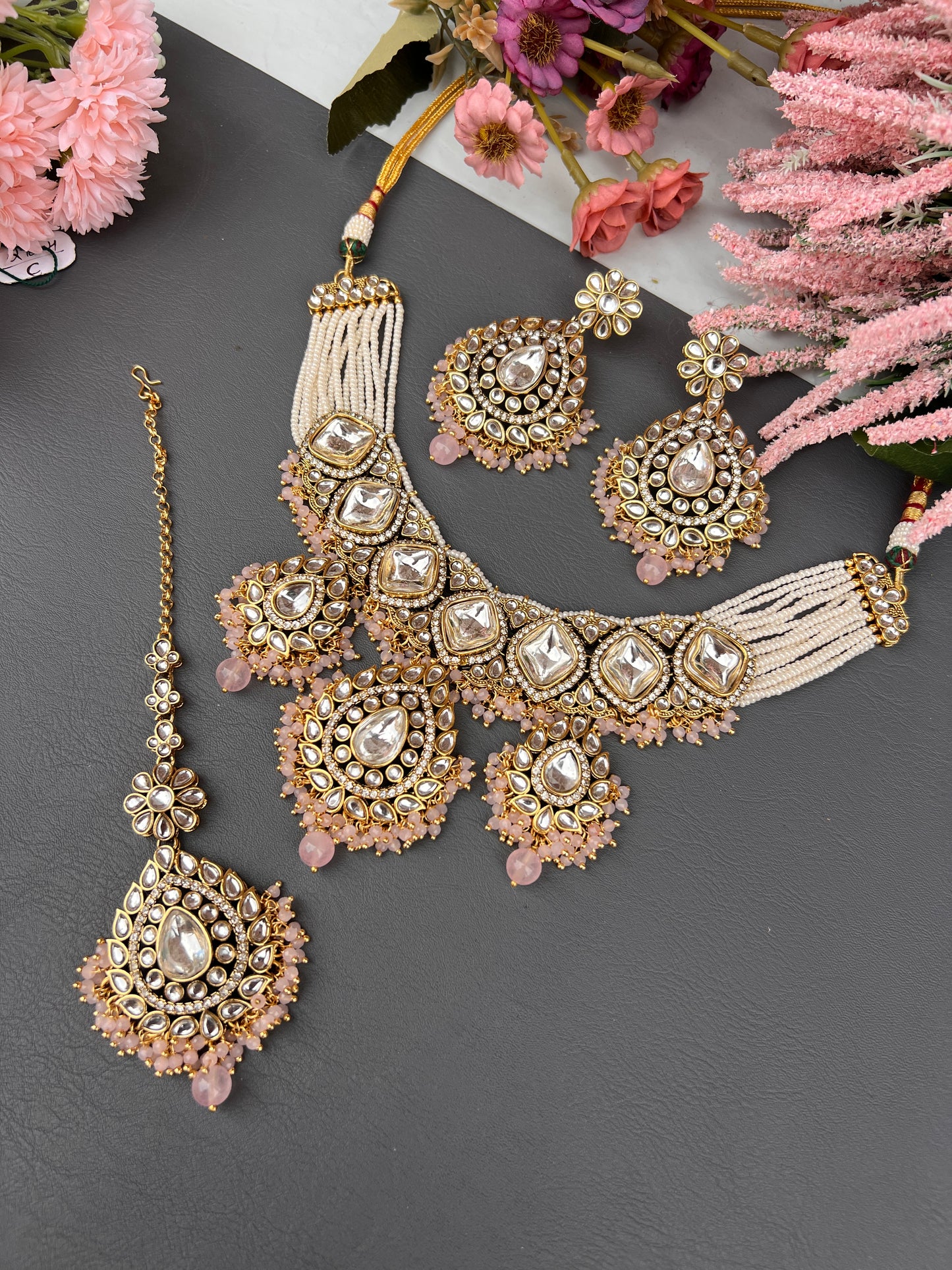 The Noorani Blush Kundan Set