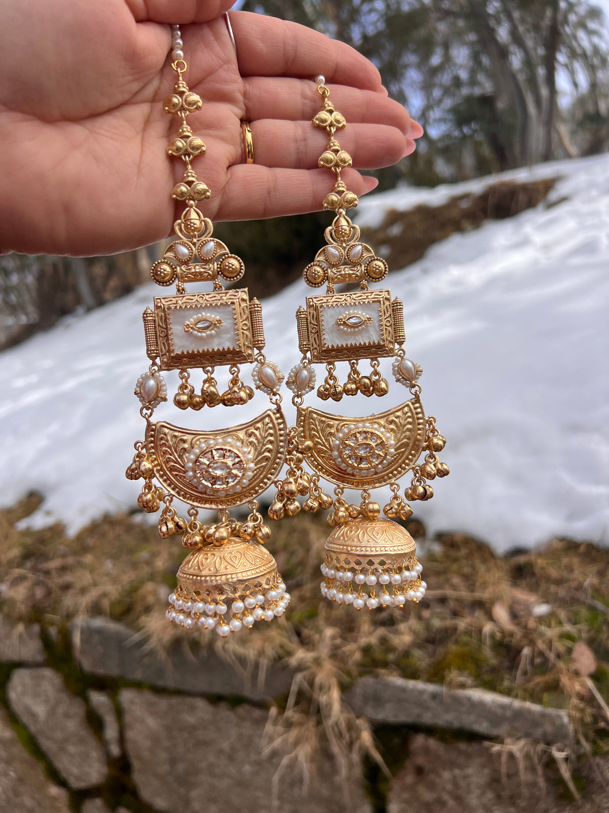 Anvita oversized Sahara earrings