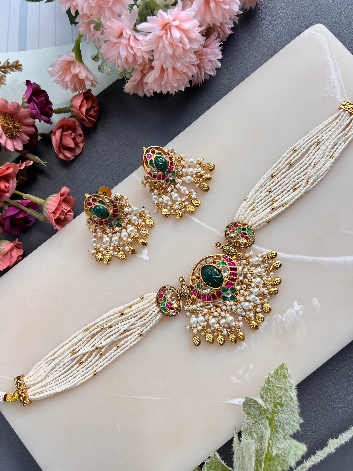 Heer Paachi kundan choker set