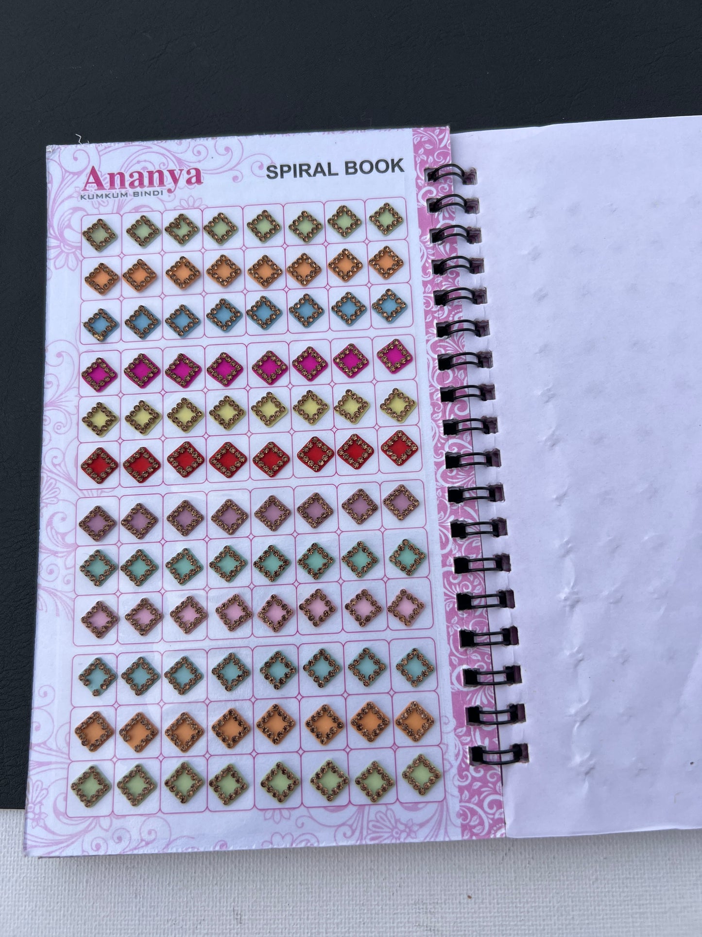 Pastel colours Border stone bindi book (960 bindi)