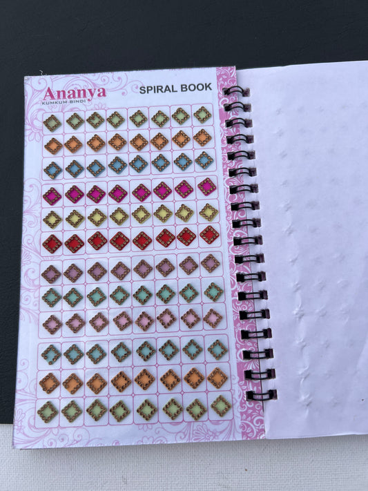 Pastel colours Border stone bindi book (960 bindi)