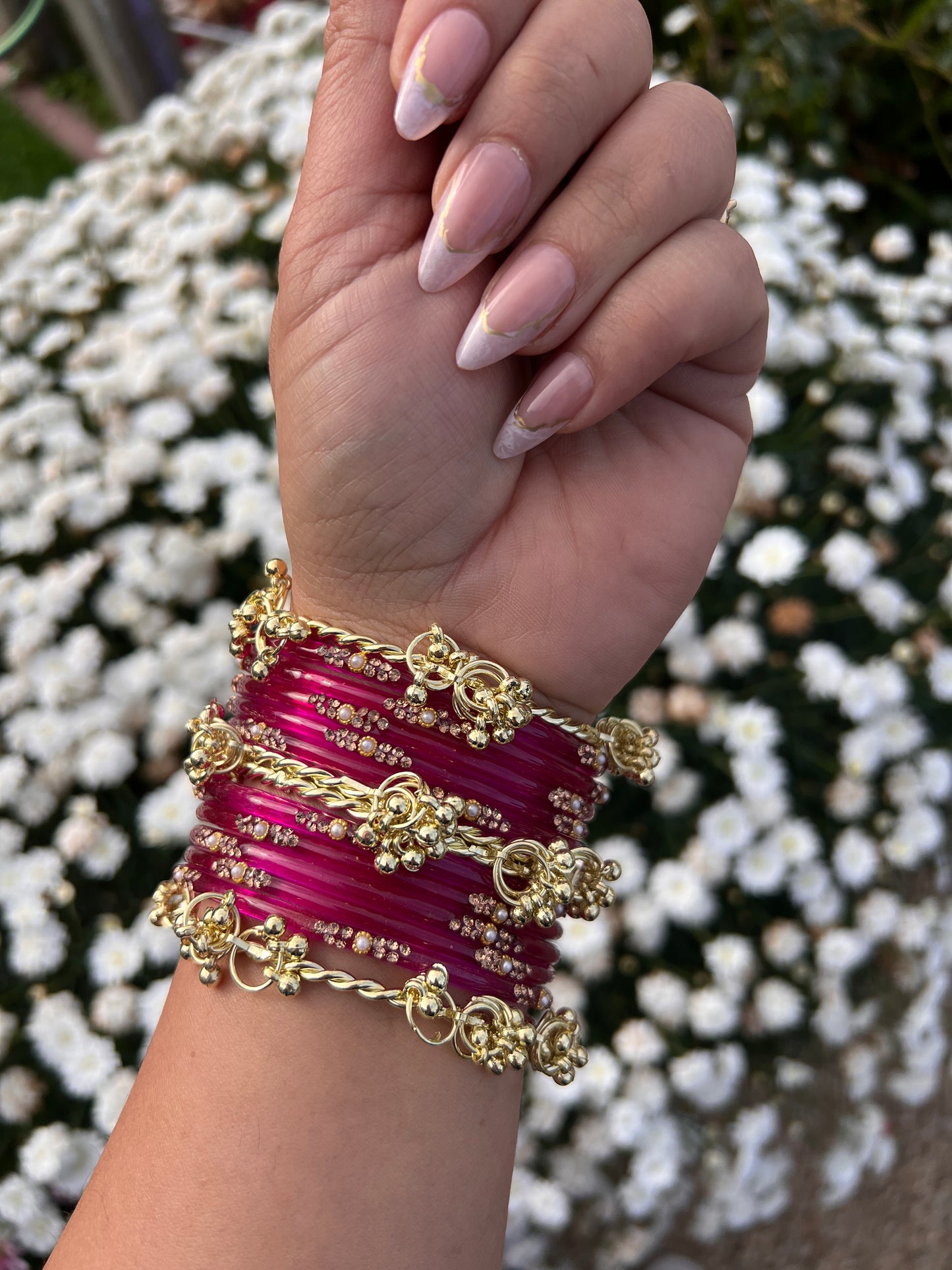Royal Magenta Kashmiri bangles