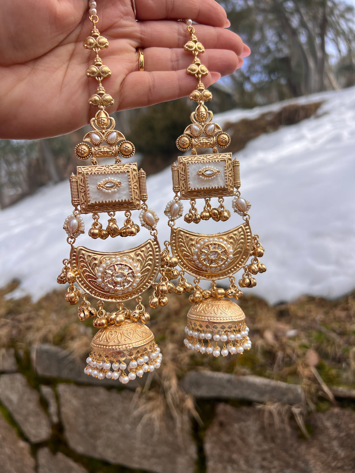 Anvita oversized Sahara earrings