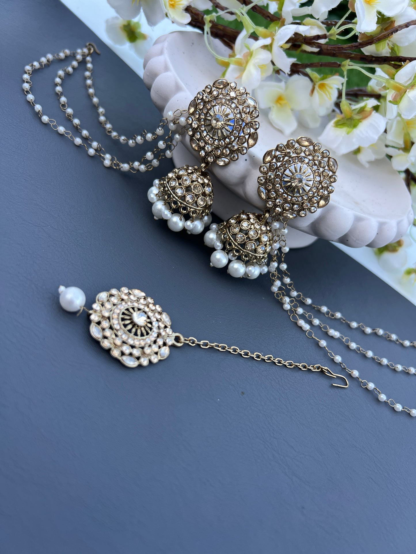 Shiza earring & tikka set