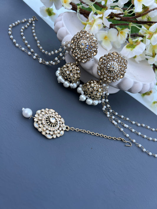 Shiza earring & tikka set