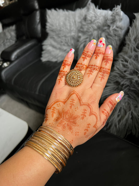 Sarab gold plated bangles set