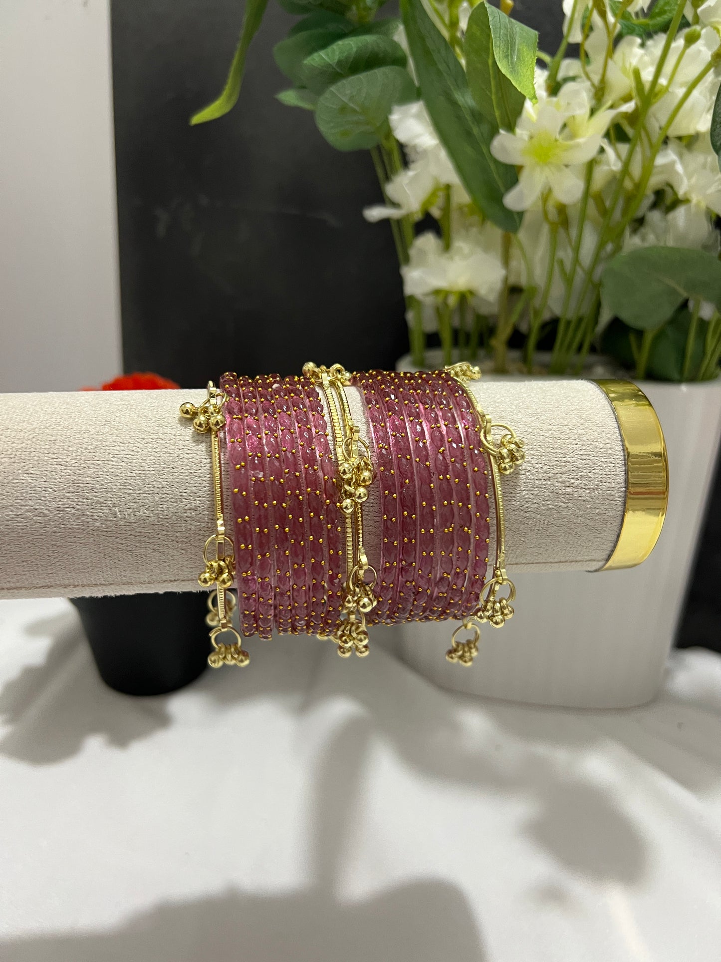 Onion colour Kashmiri bangles