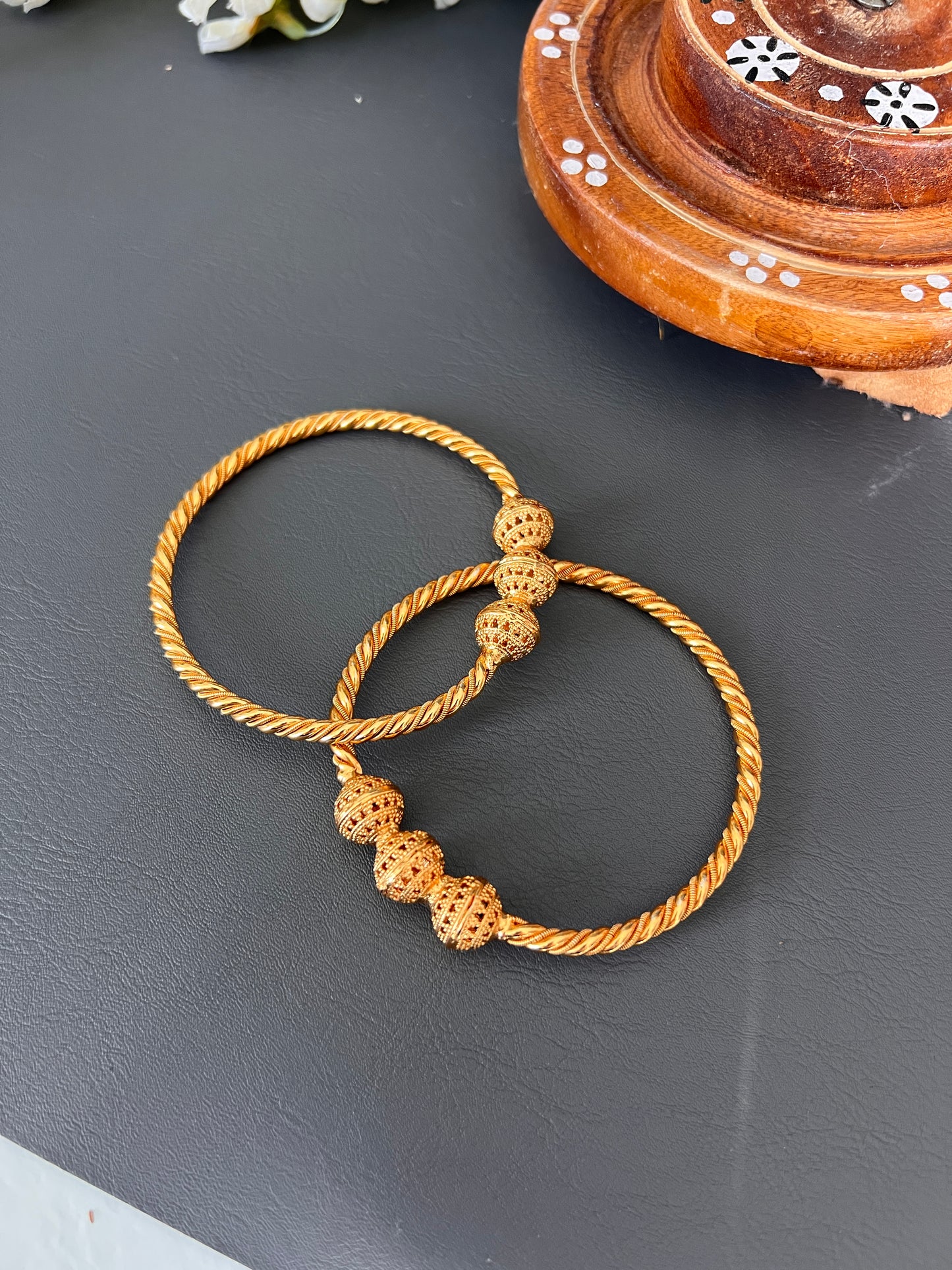 Karuna gold plated bangles