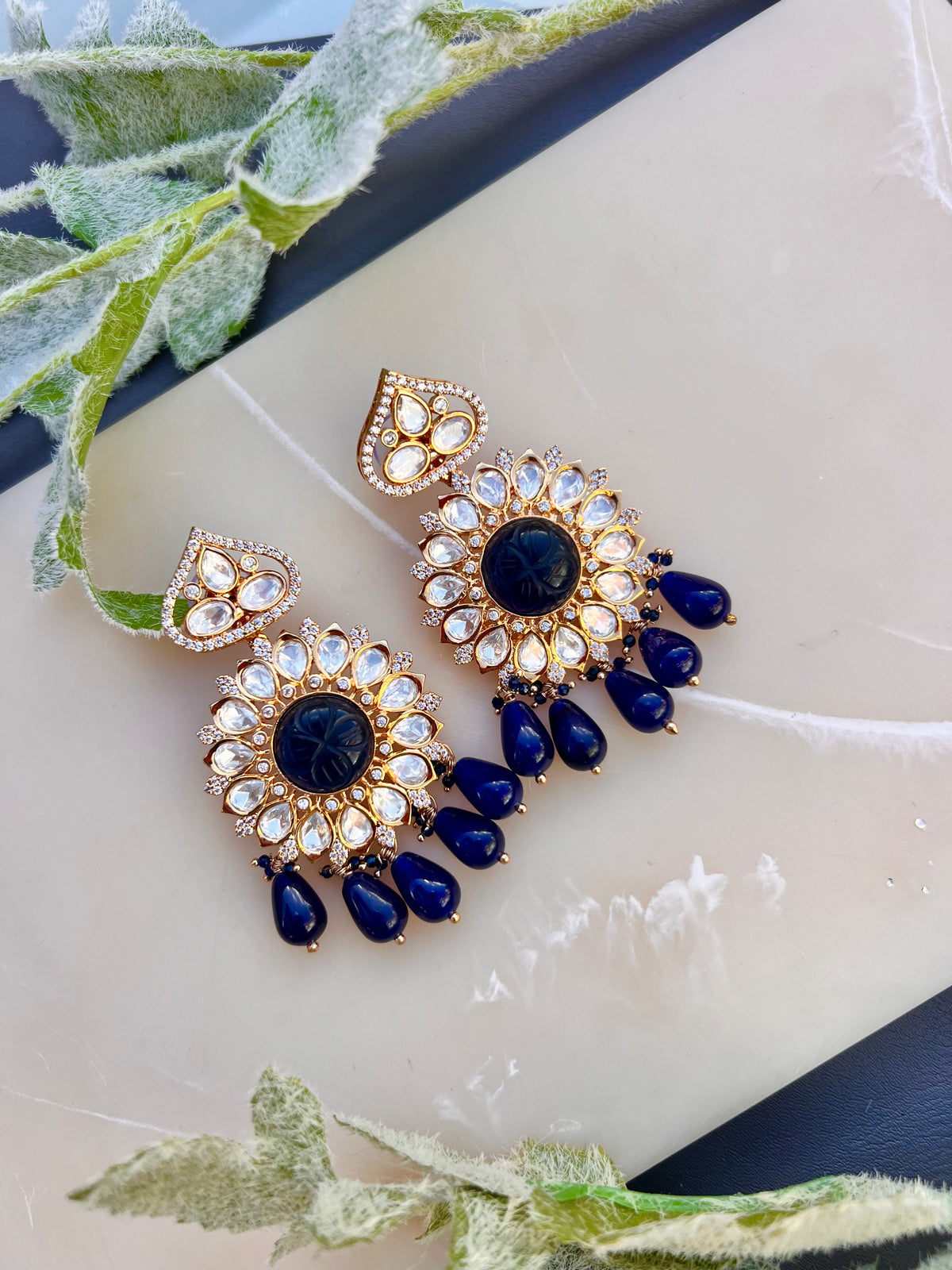 Vihani uncut earrings
