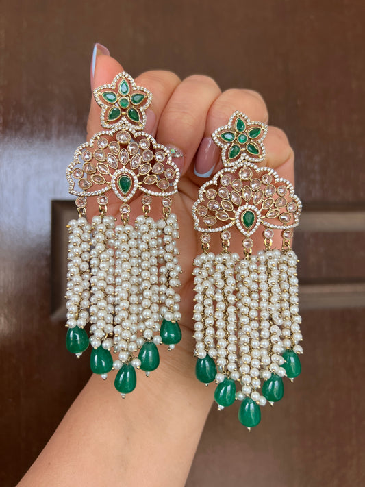 Dilbar statement earrings