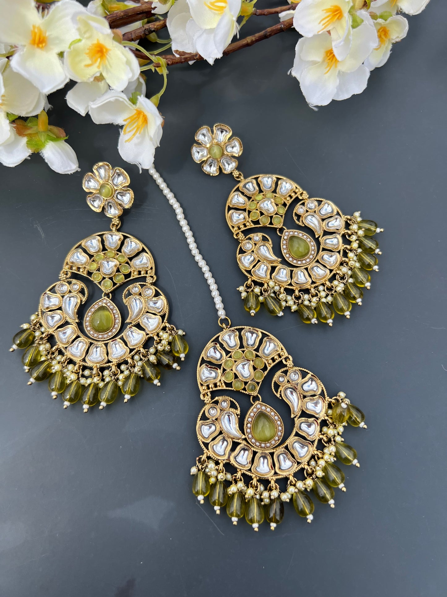 Nitika earrings tikka set