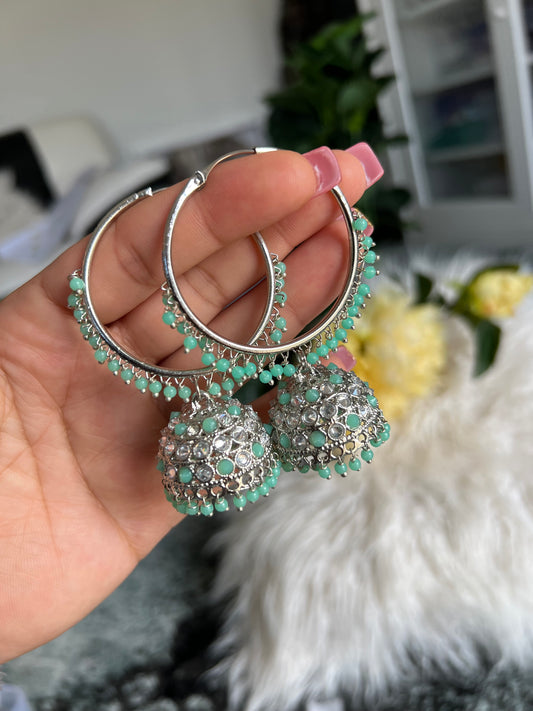 Silver hoops