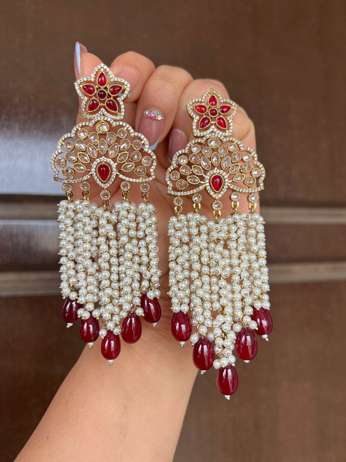 Dilbar statement earrings