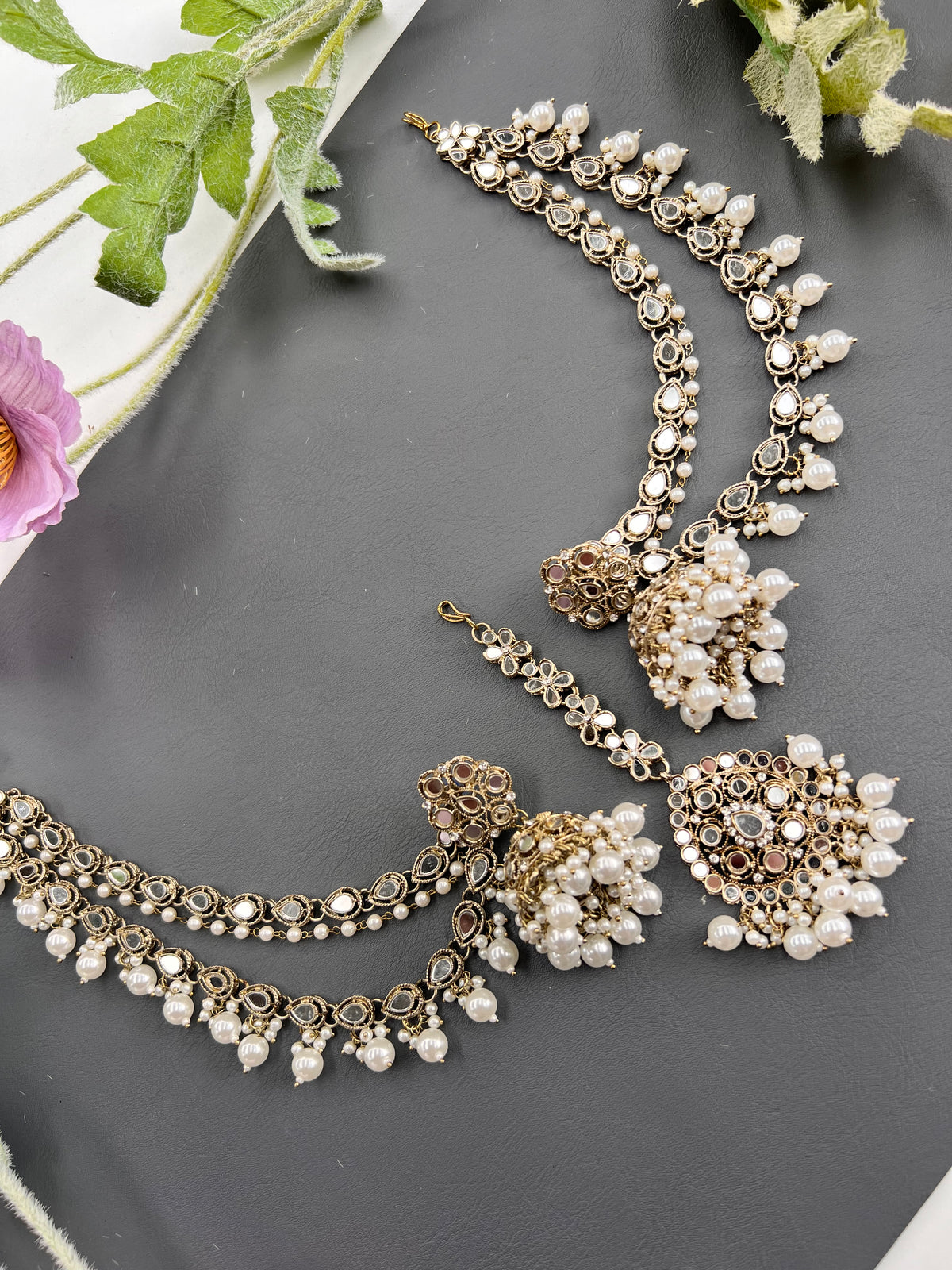Shairy Earrings with Earchain & Tikka