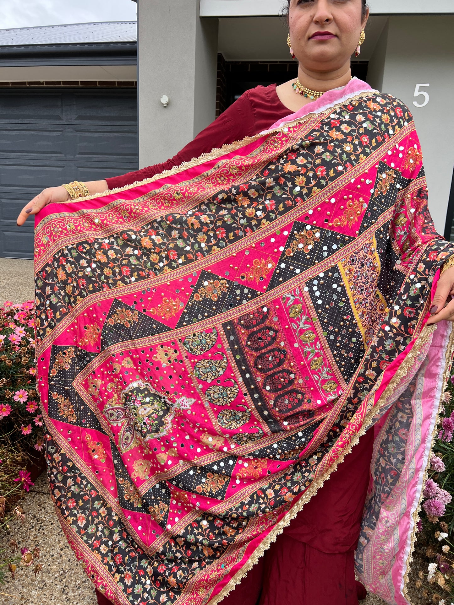 Pakistani mirror Dupatta