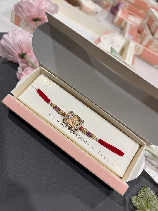 Premium Mop and American diamond rakhi