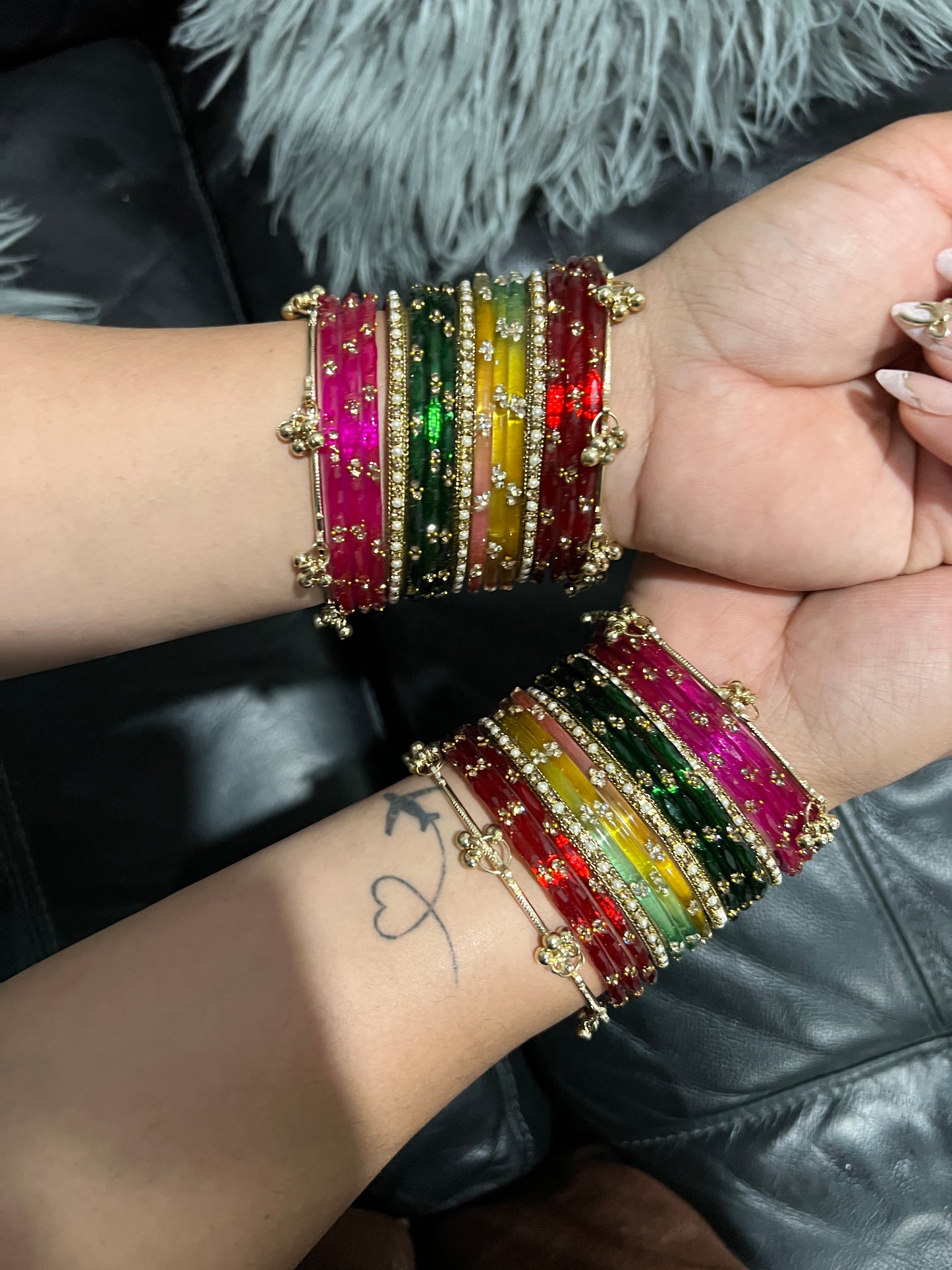 The Shahi Rainbow Choodiyan (Both hands)