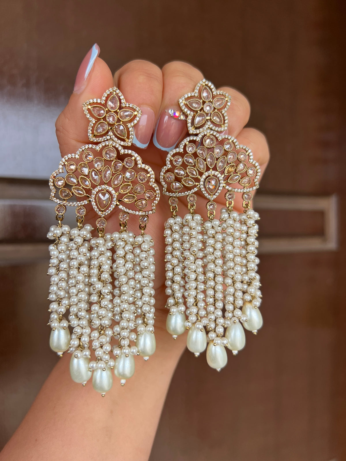 Dilbar statement earrings