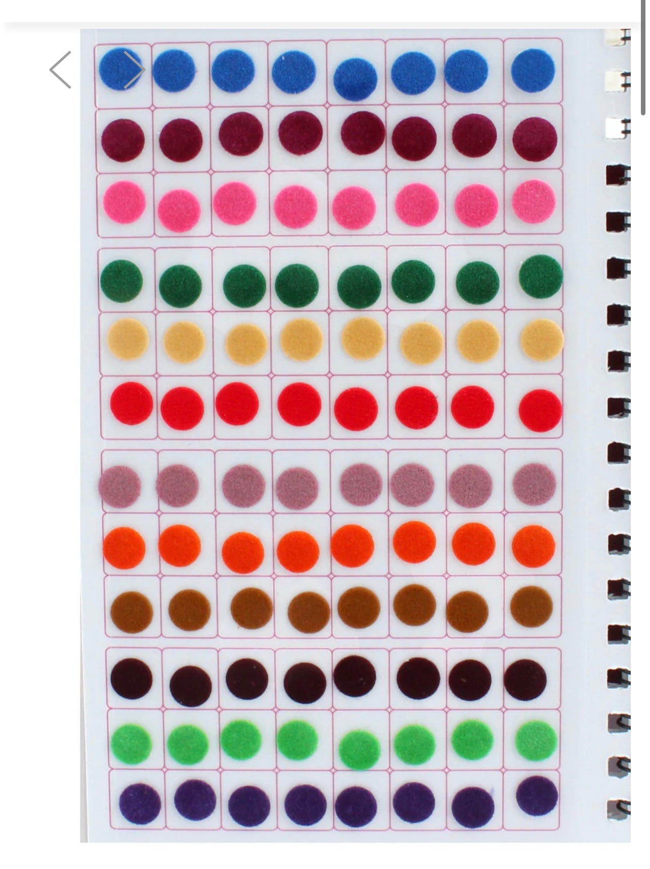 Multi Color Plain Sticker Bindi Book
