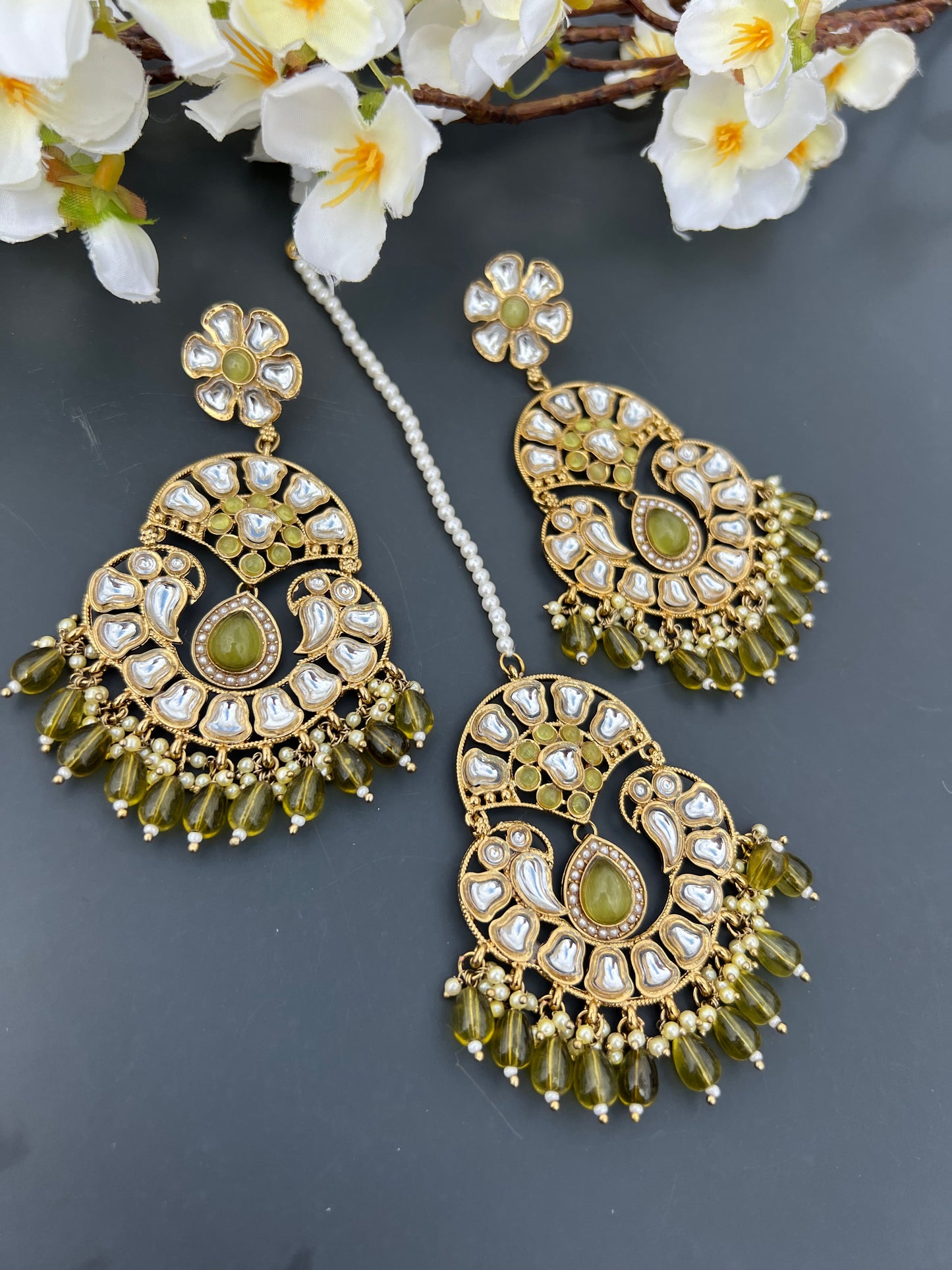 Nitika earrings tikka set