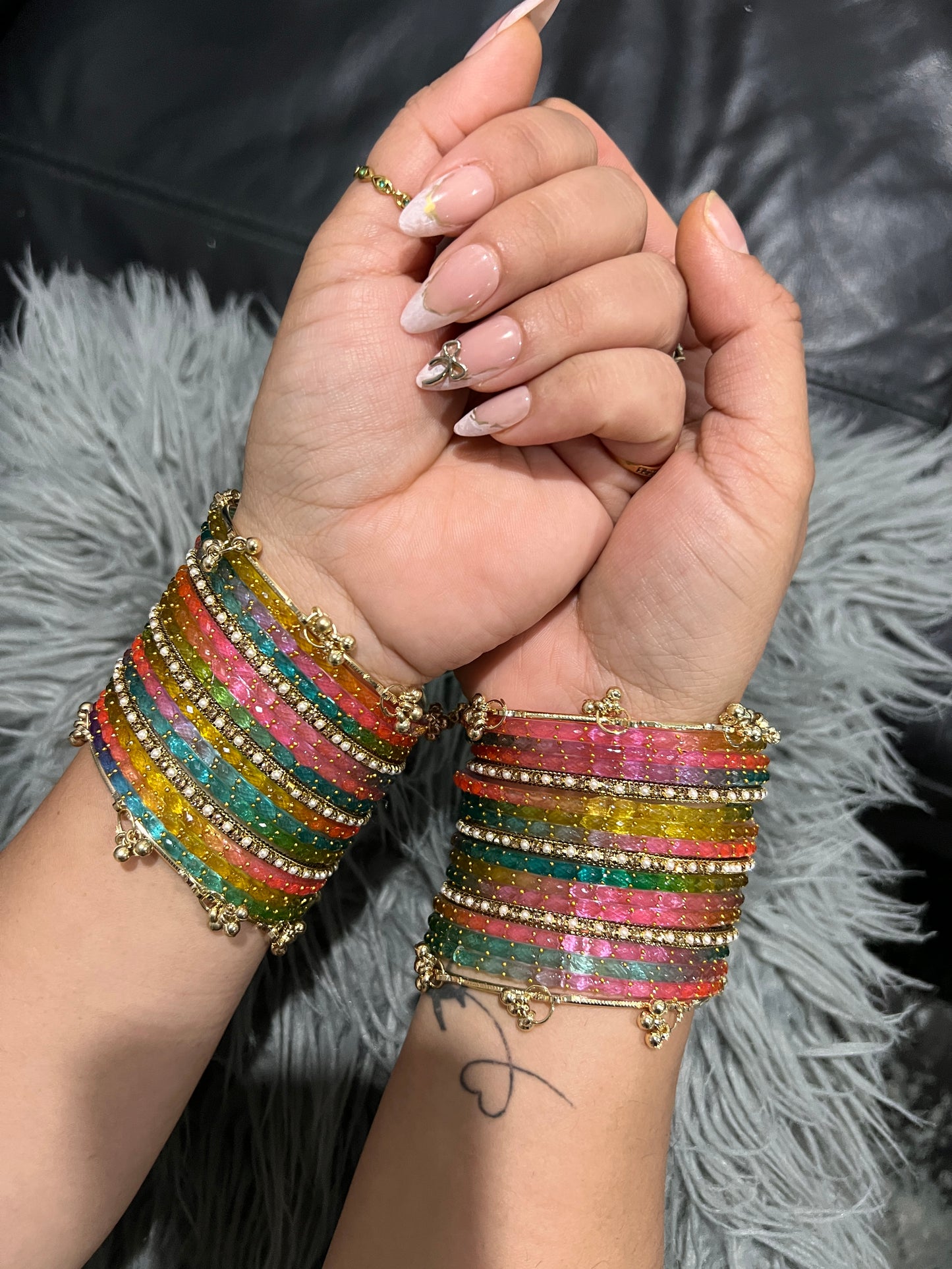 Navratan Kashmiri bangles ( both hands)