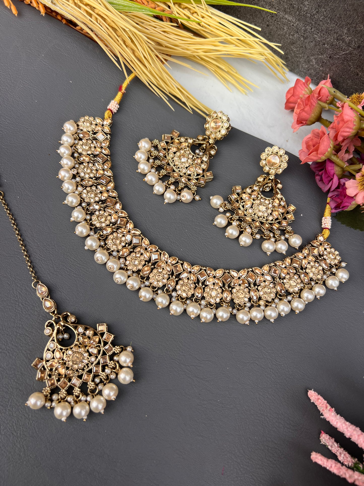 The Aadya Antique Choker Set