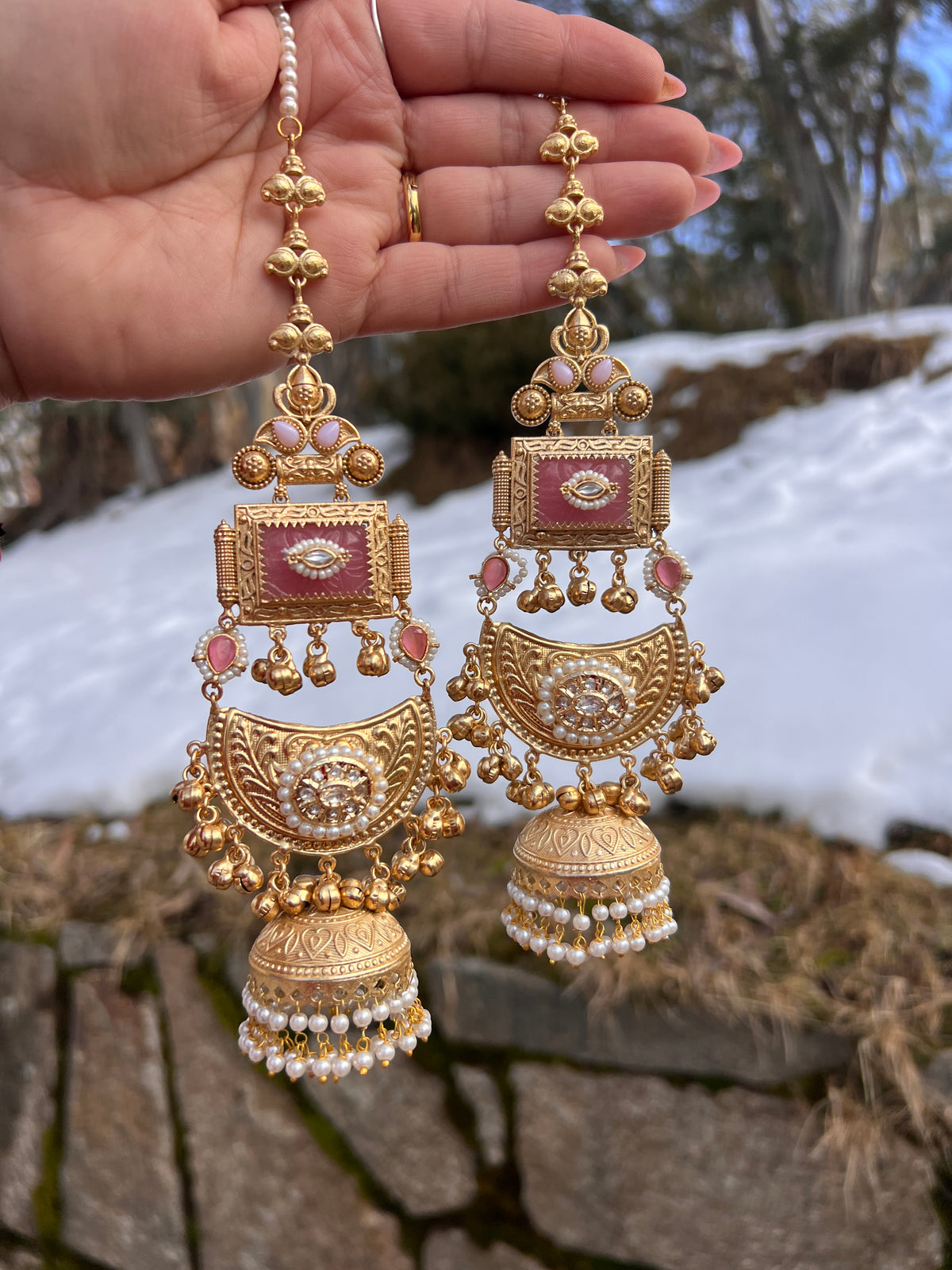 Anvita oversized Sahara earrings