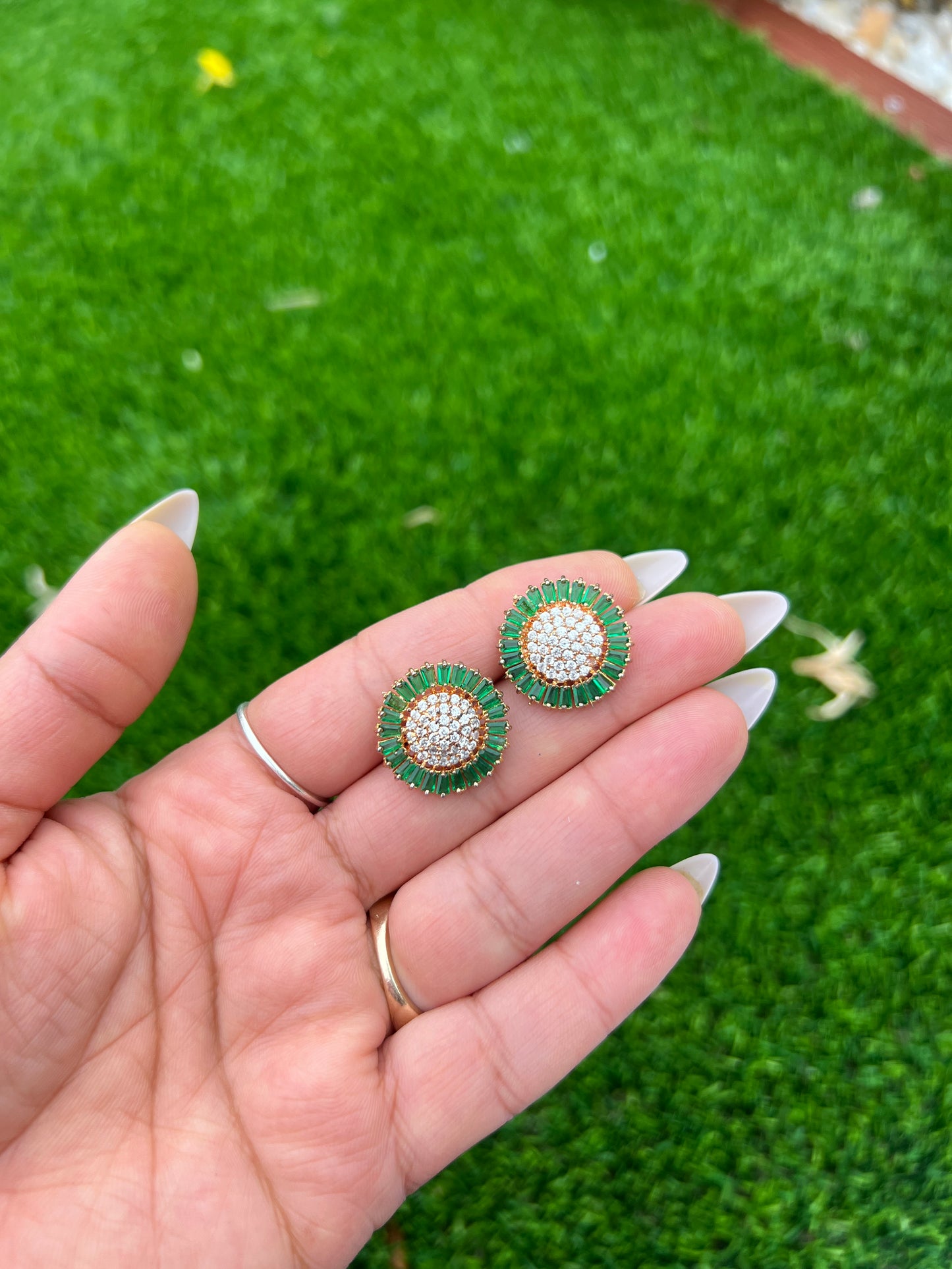 American diamond studs