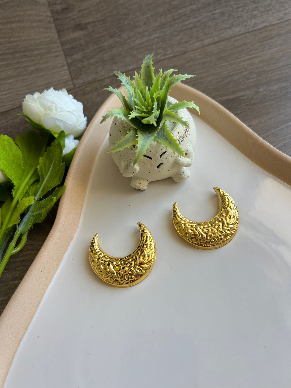 Chandni" Moon hair Charm Set