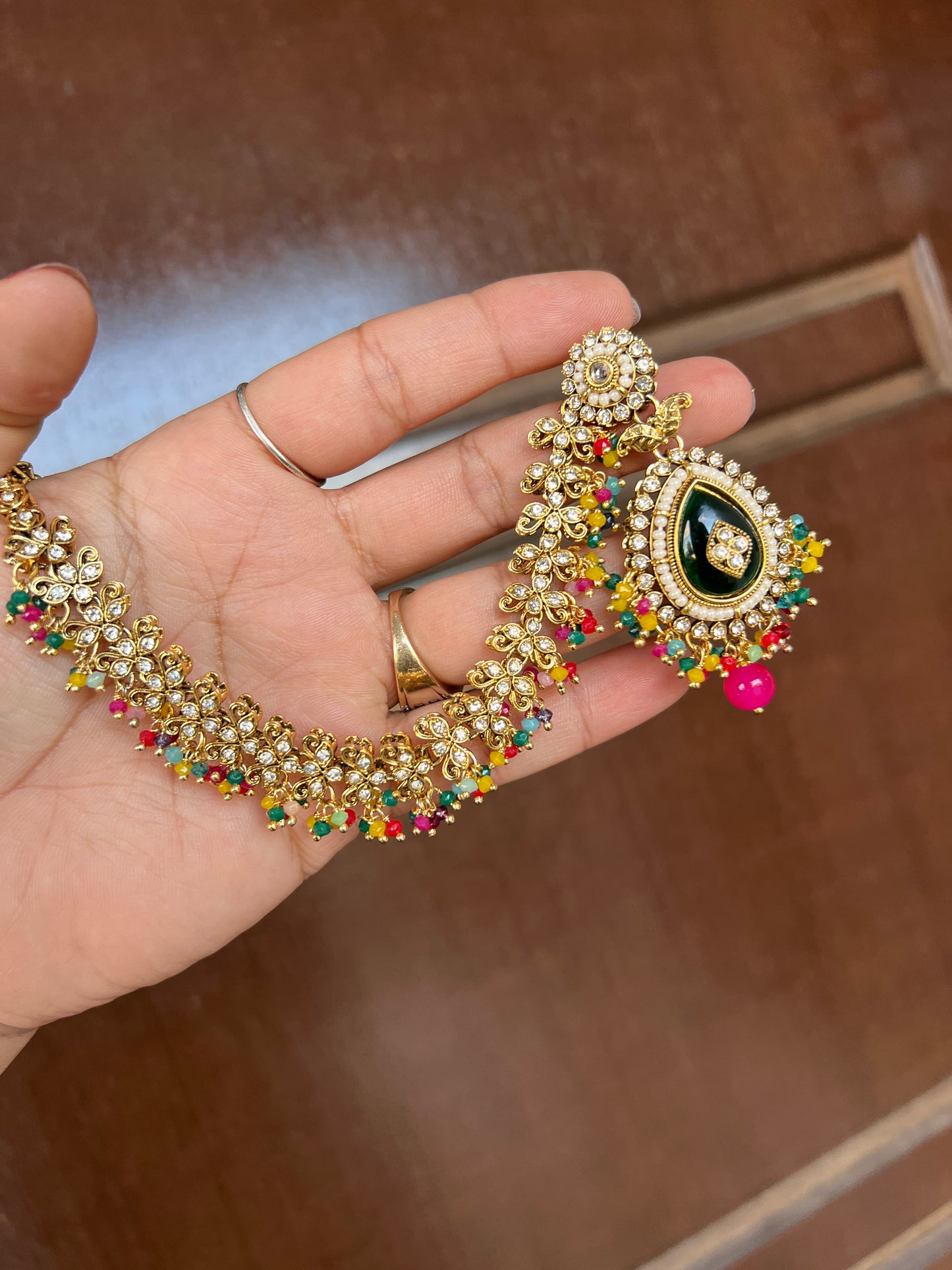 Shiza Jhumki Earrings with Earchain