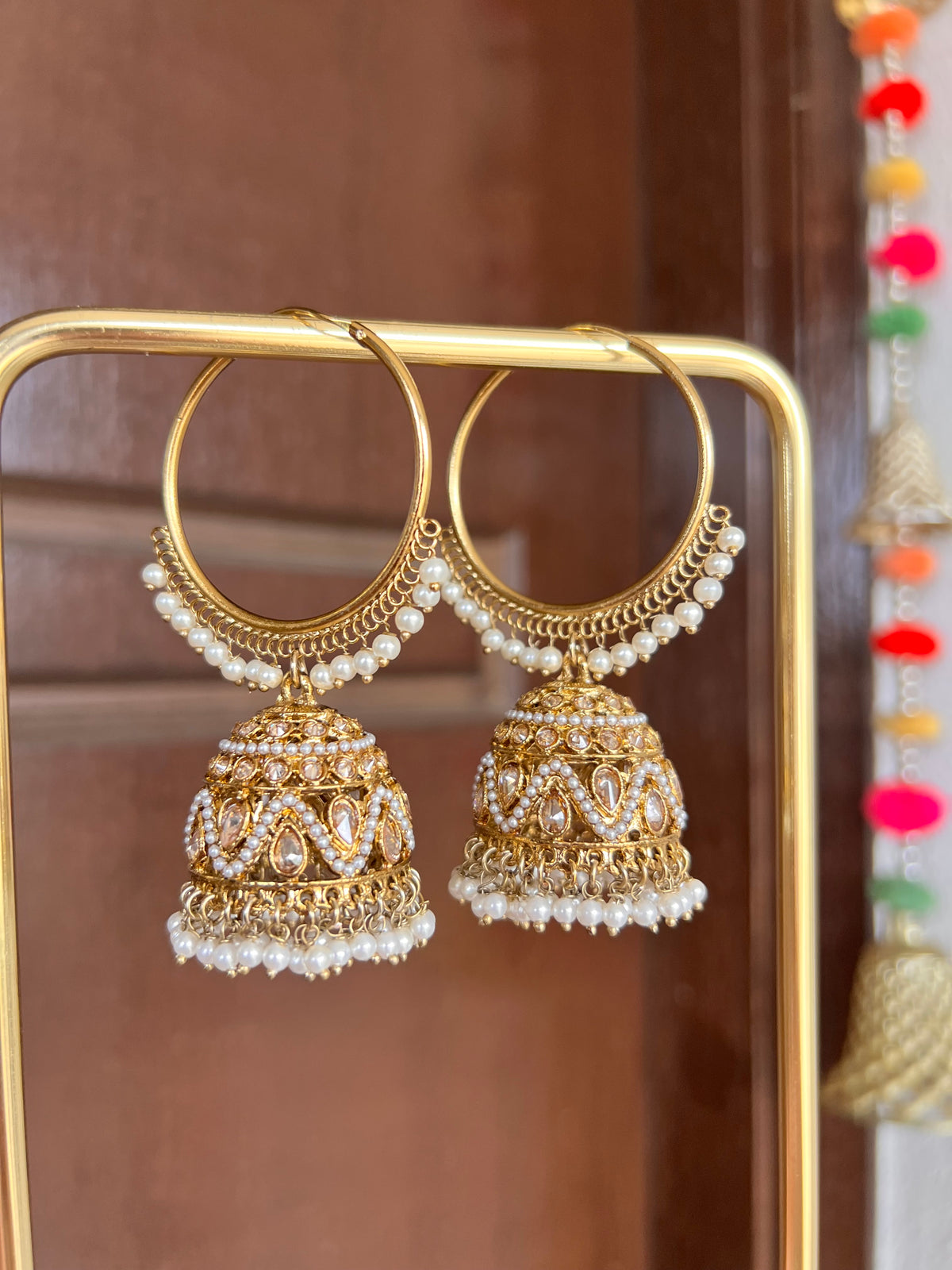 Aaria Jhumki Hoop Earrings