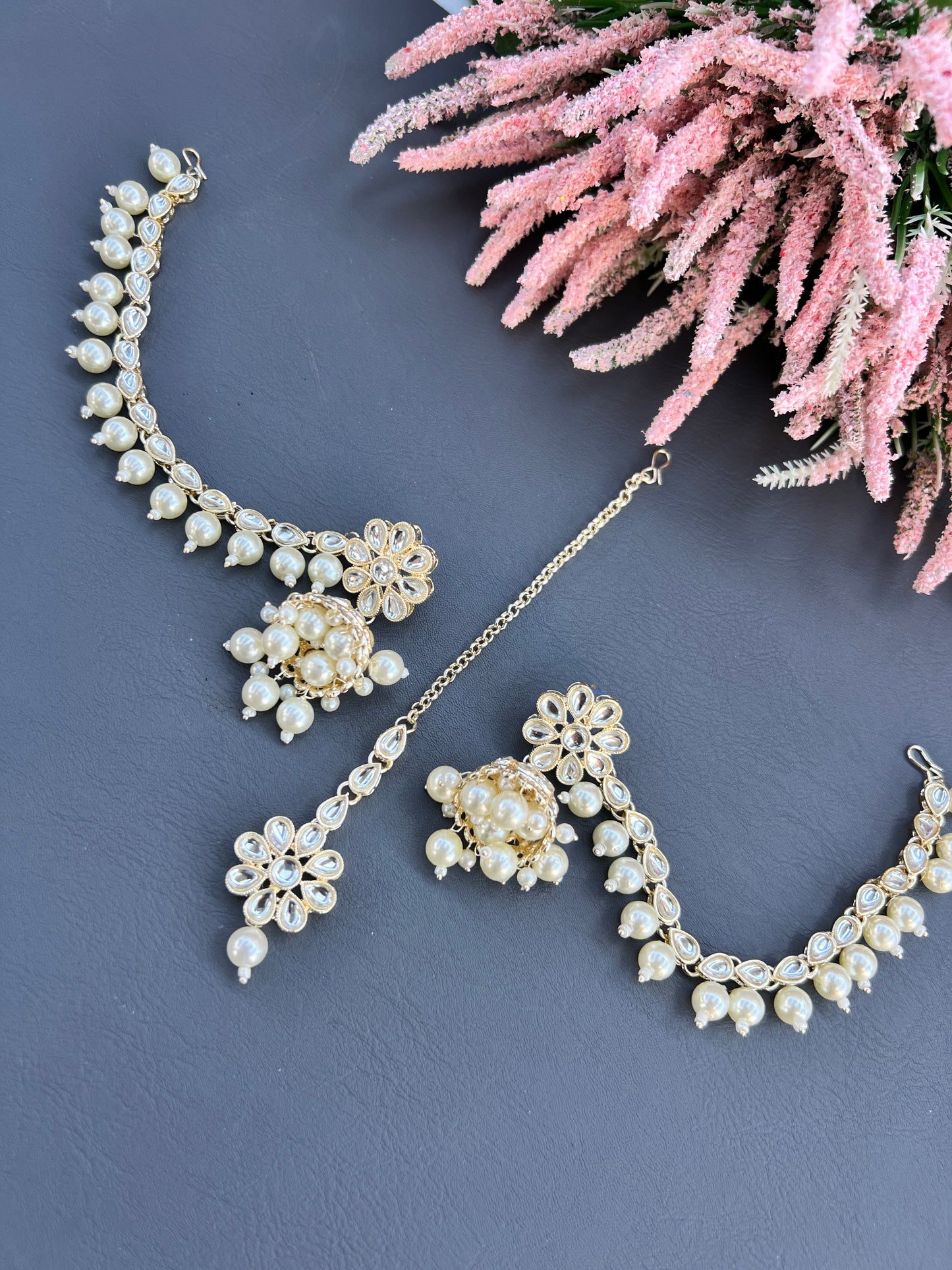 Rini Jhumki tikka set