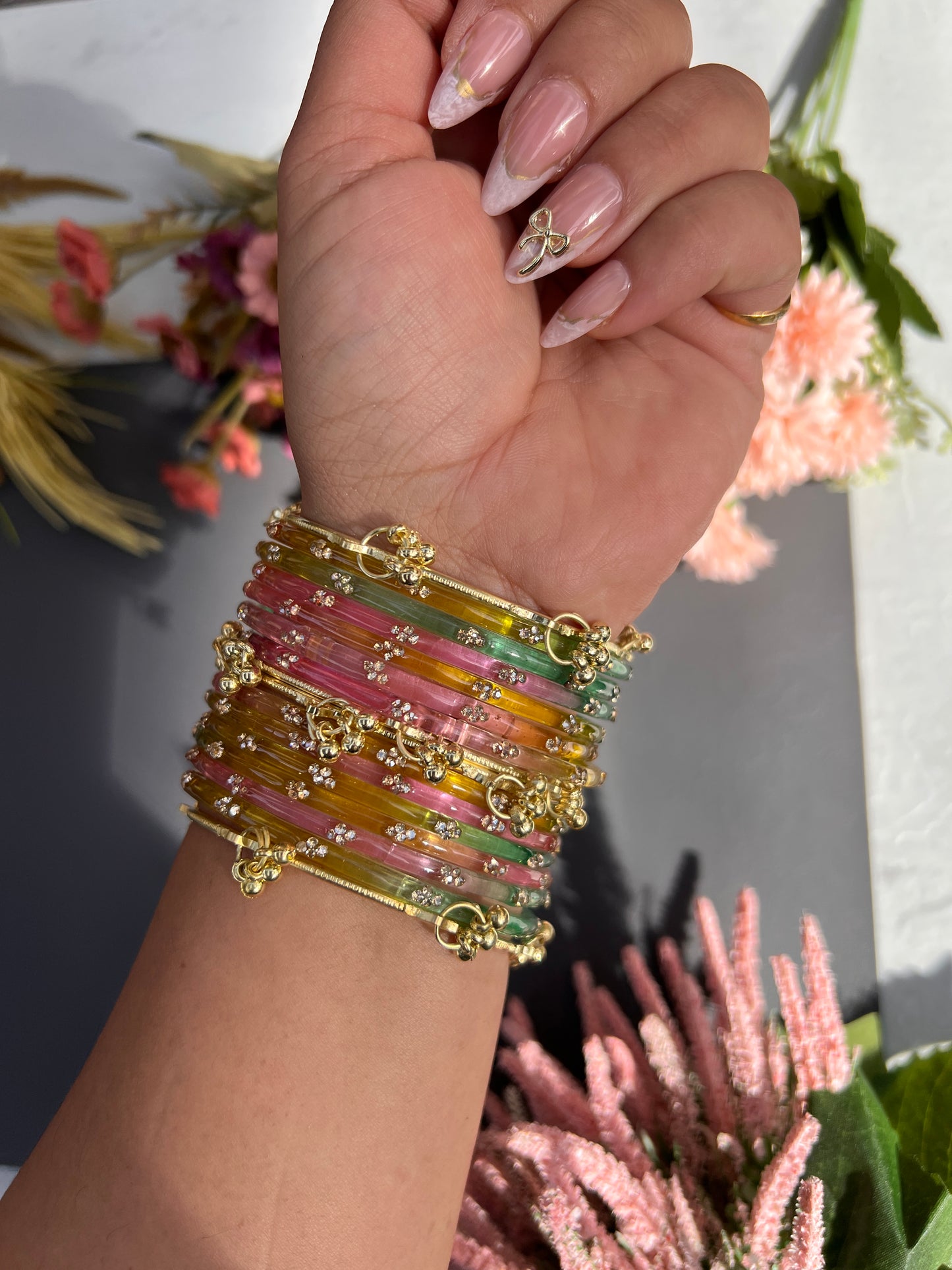 Pastel Kashmiri bangles