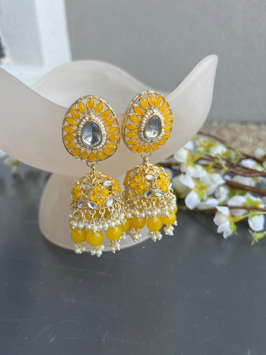 Plakshi jhumki earrings