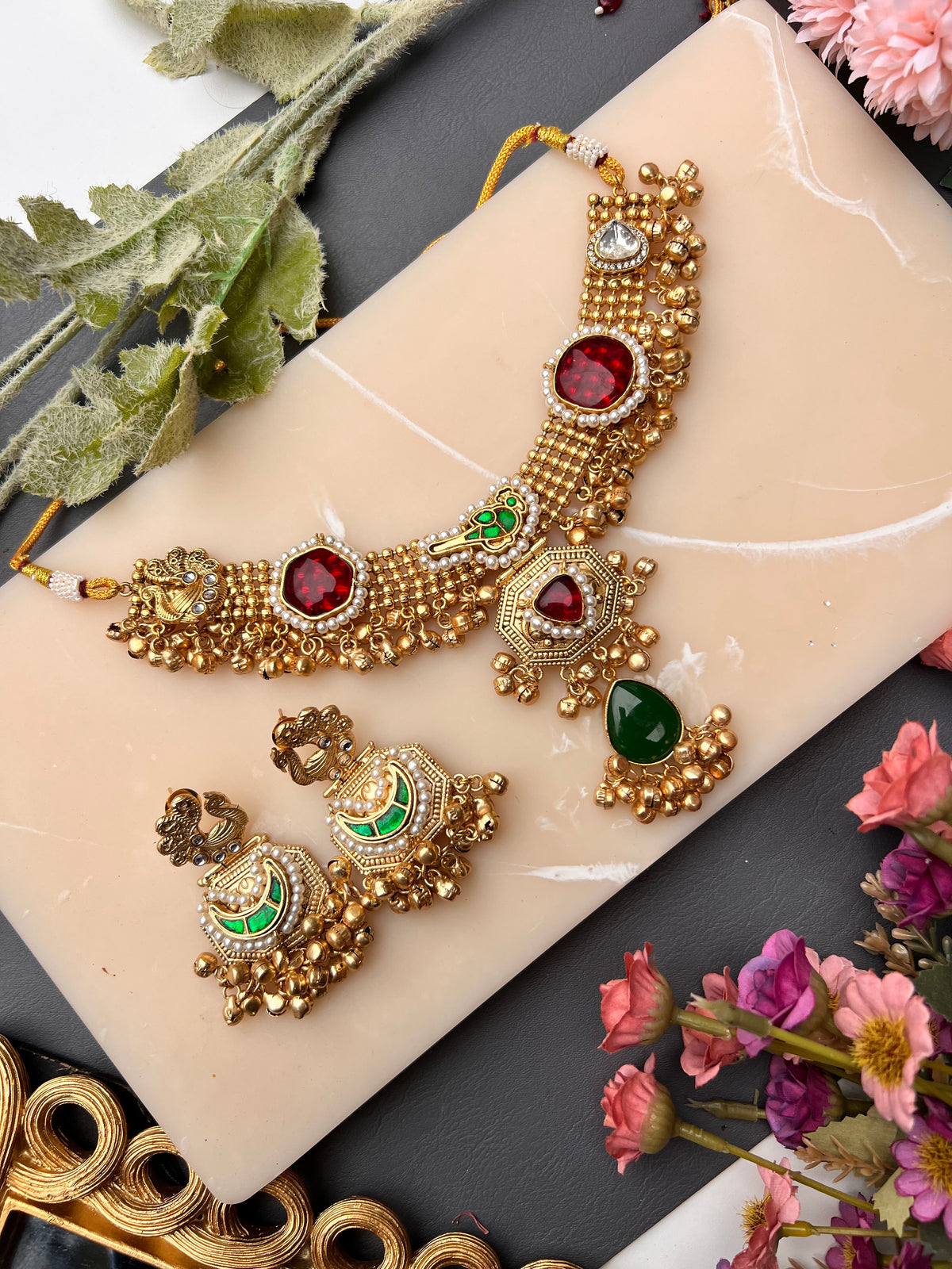Mahika Kashmiri necklace set