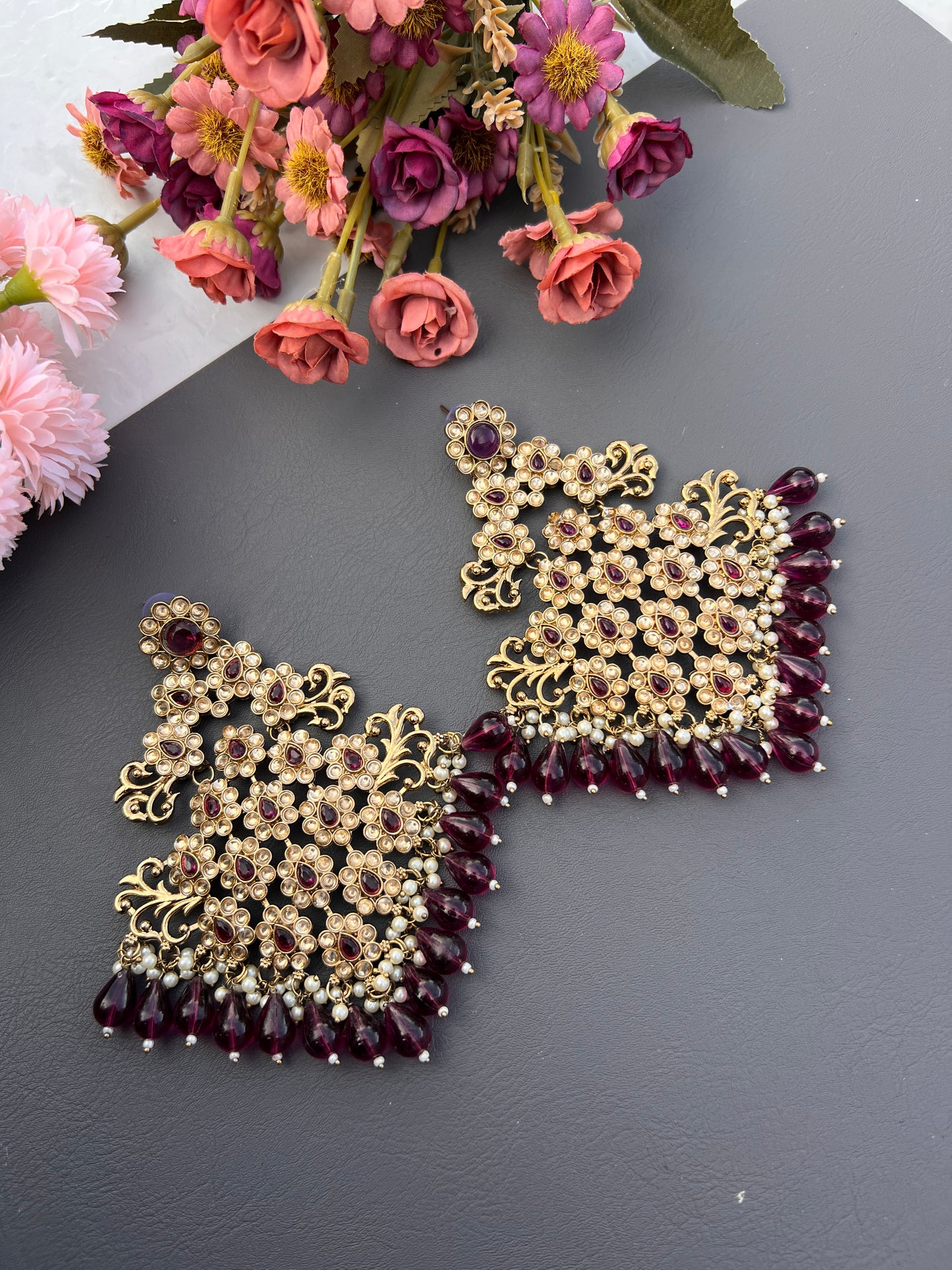 Preet passa style oversize earrings