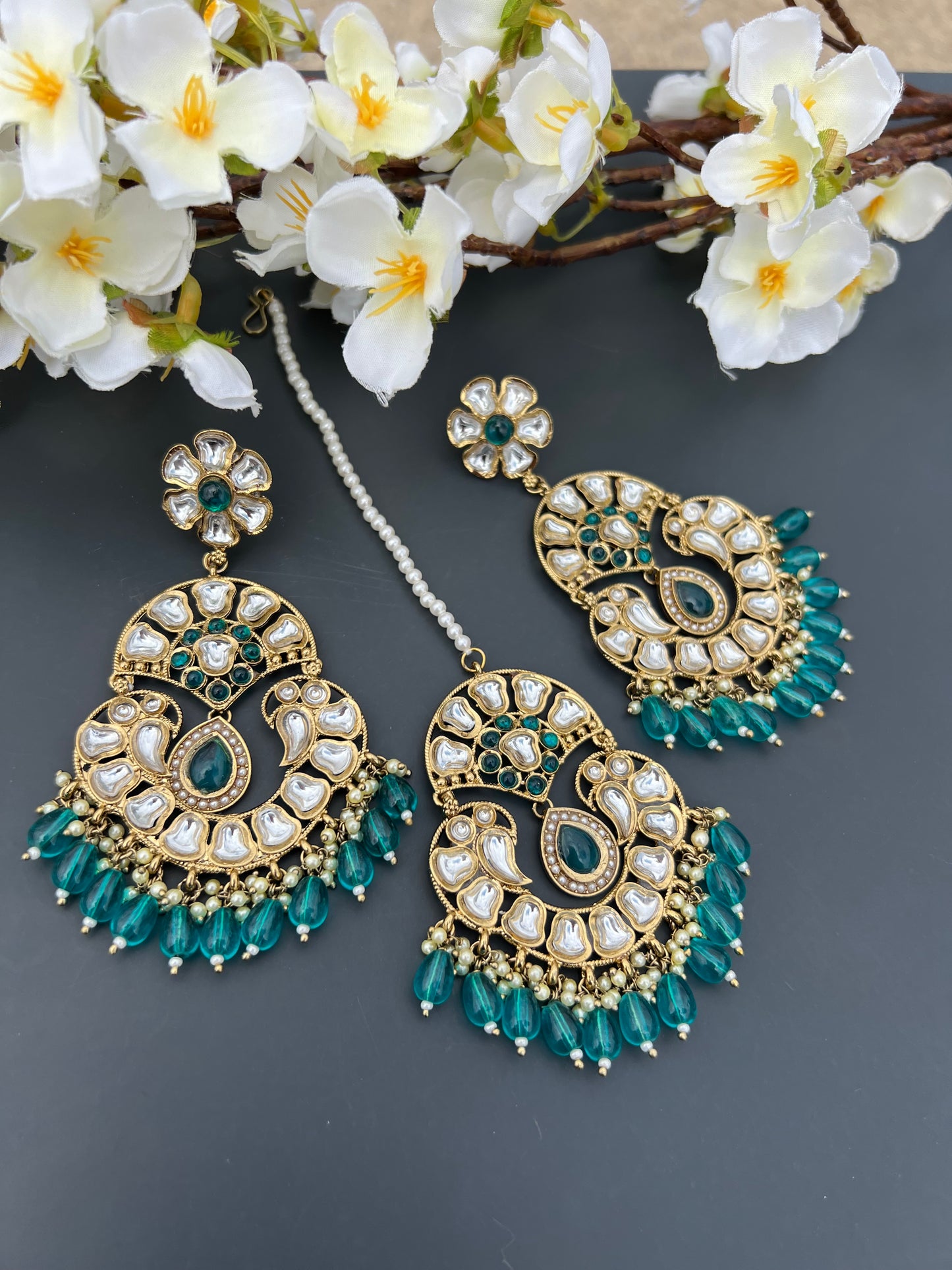 Nitika earrings tikka set