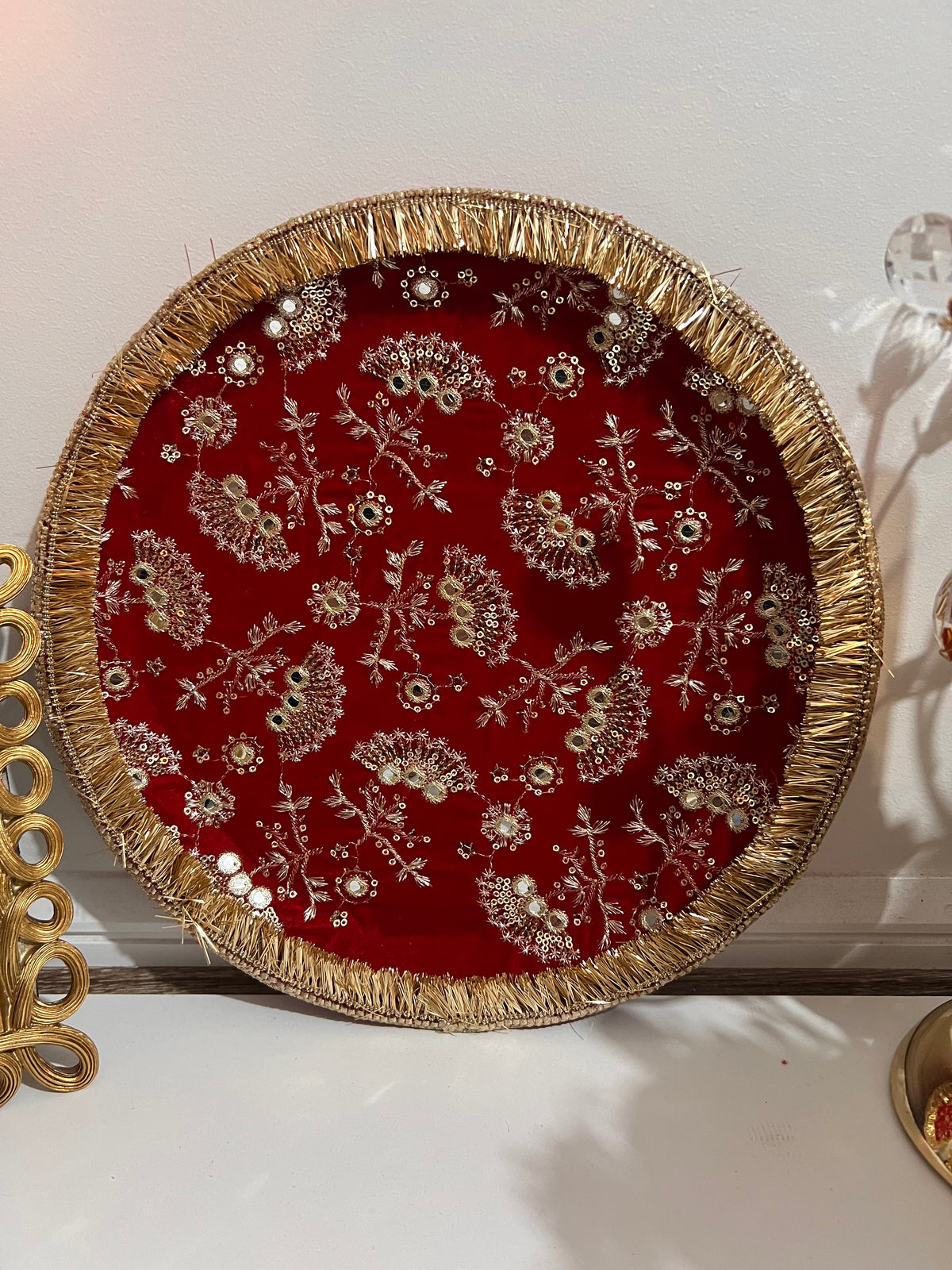 Kaynat embroidered Karwa chauth thali set