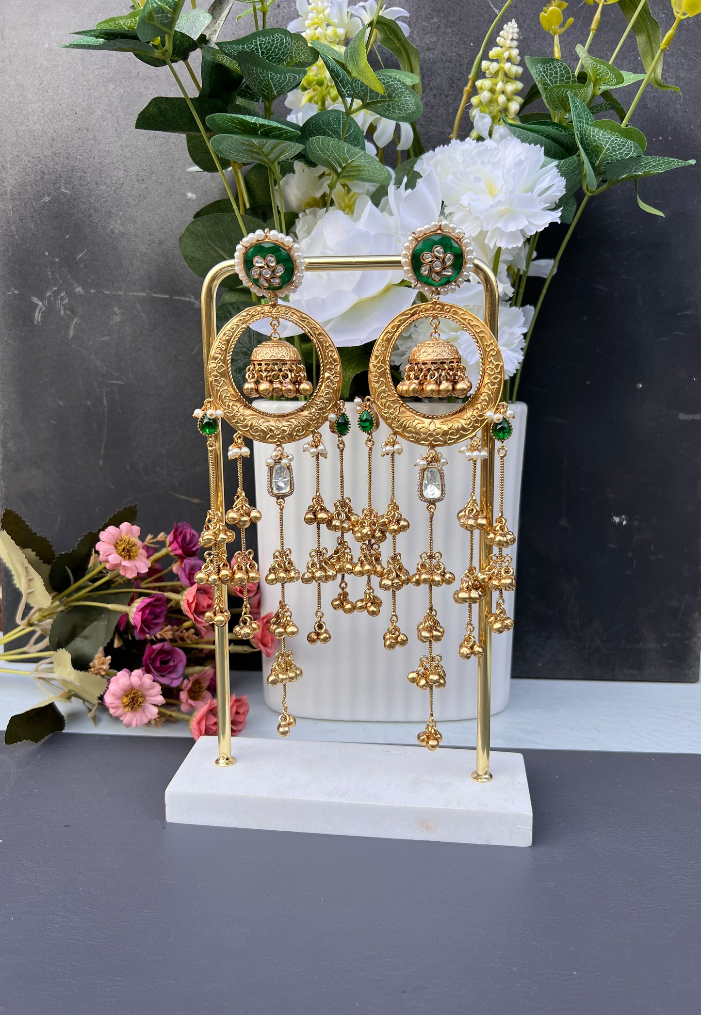Zabarwan Kashmiri oversize earrings