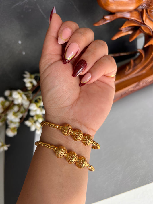 Karuna gold plated bangles