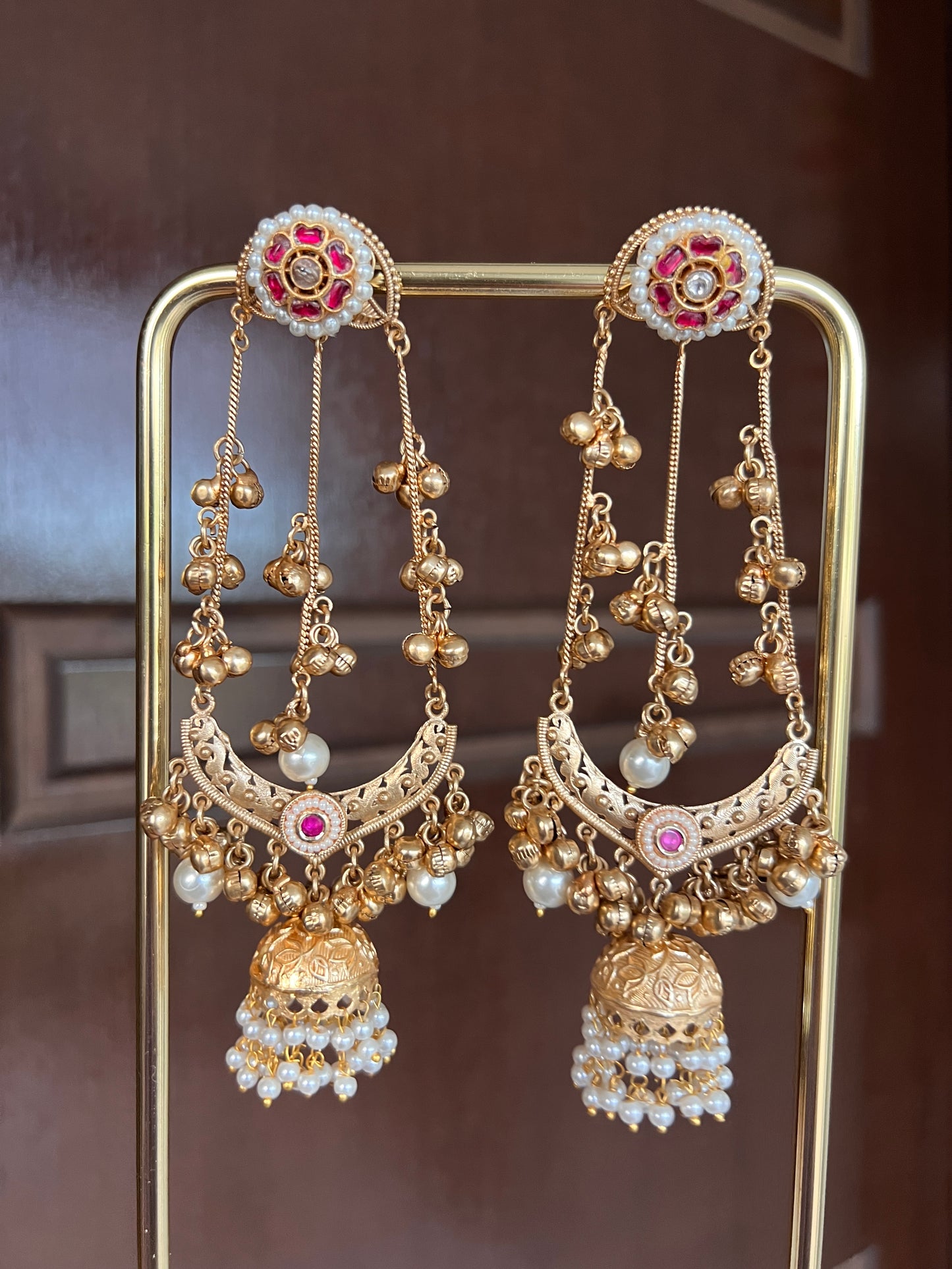 Ruhi Kashmiri long earrings