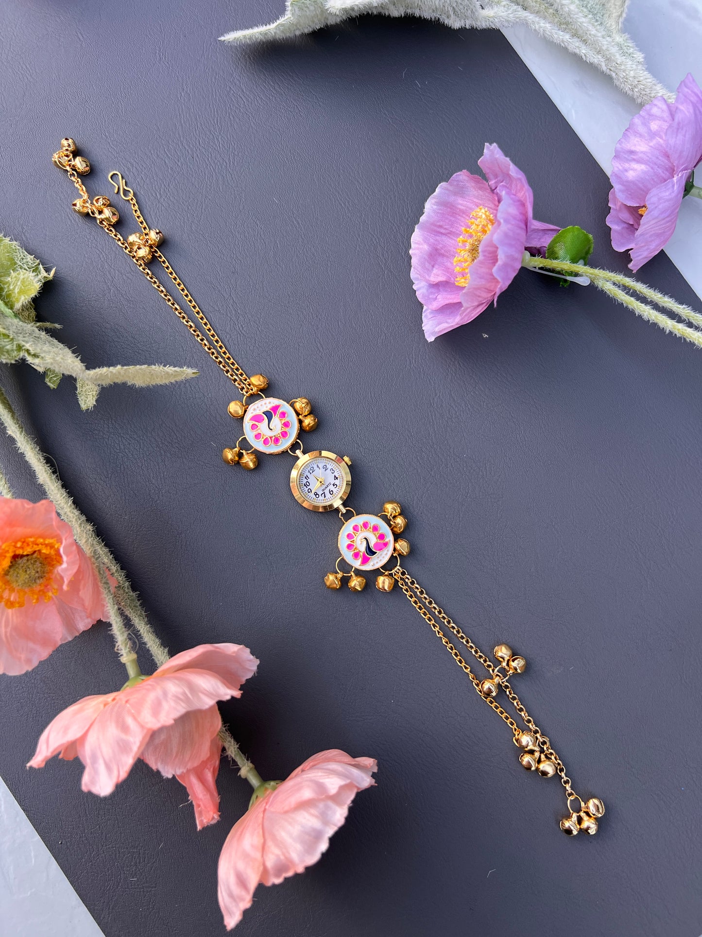Mayura Enamel Kashmiri watch