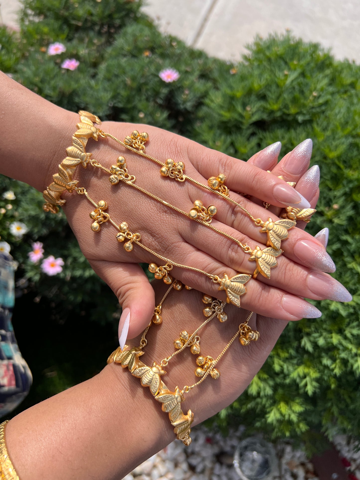 Gold plated hand harness   (pair for both hands)