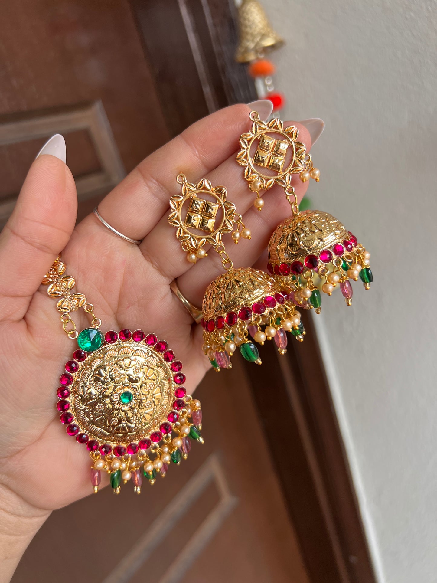 Sehar jhumki tikka set