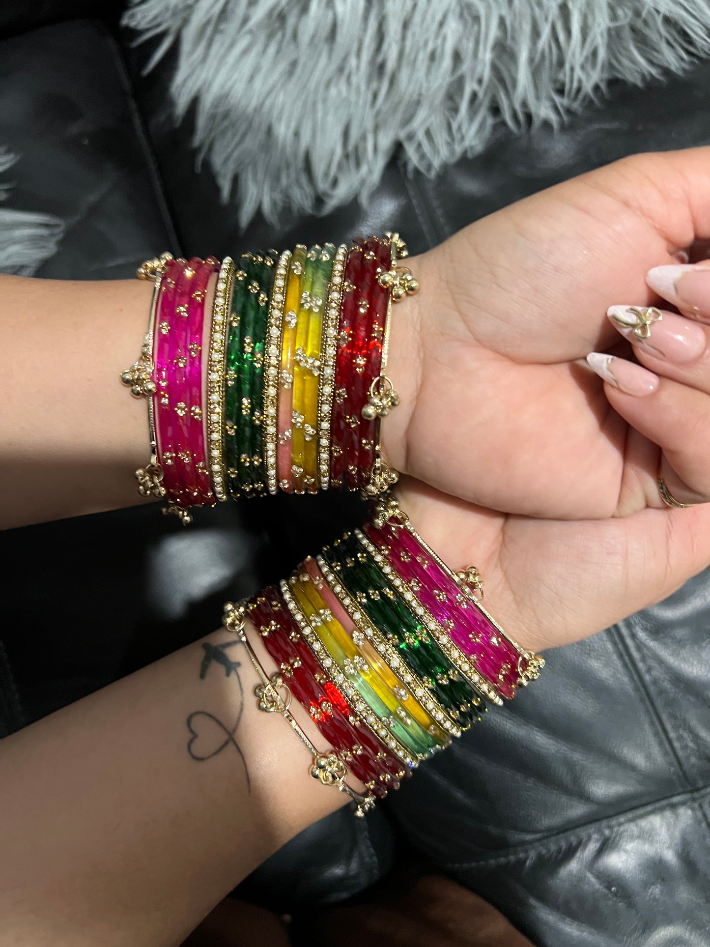 The Shahi Rainbow Choodiyan (Both hands)