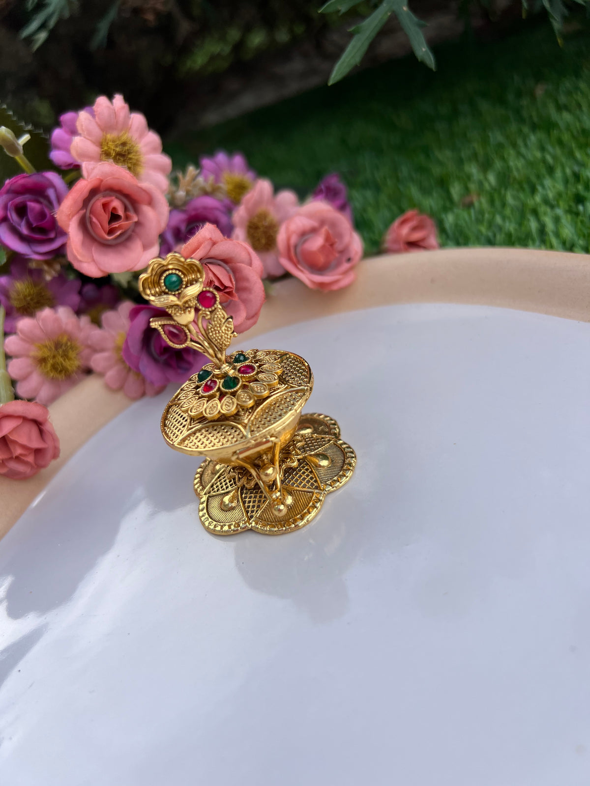 Mayuri Gold plated sindhoor dani