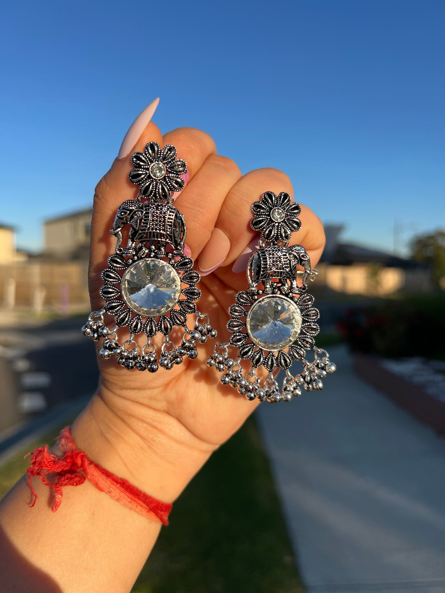 German silver earrings
