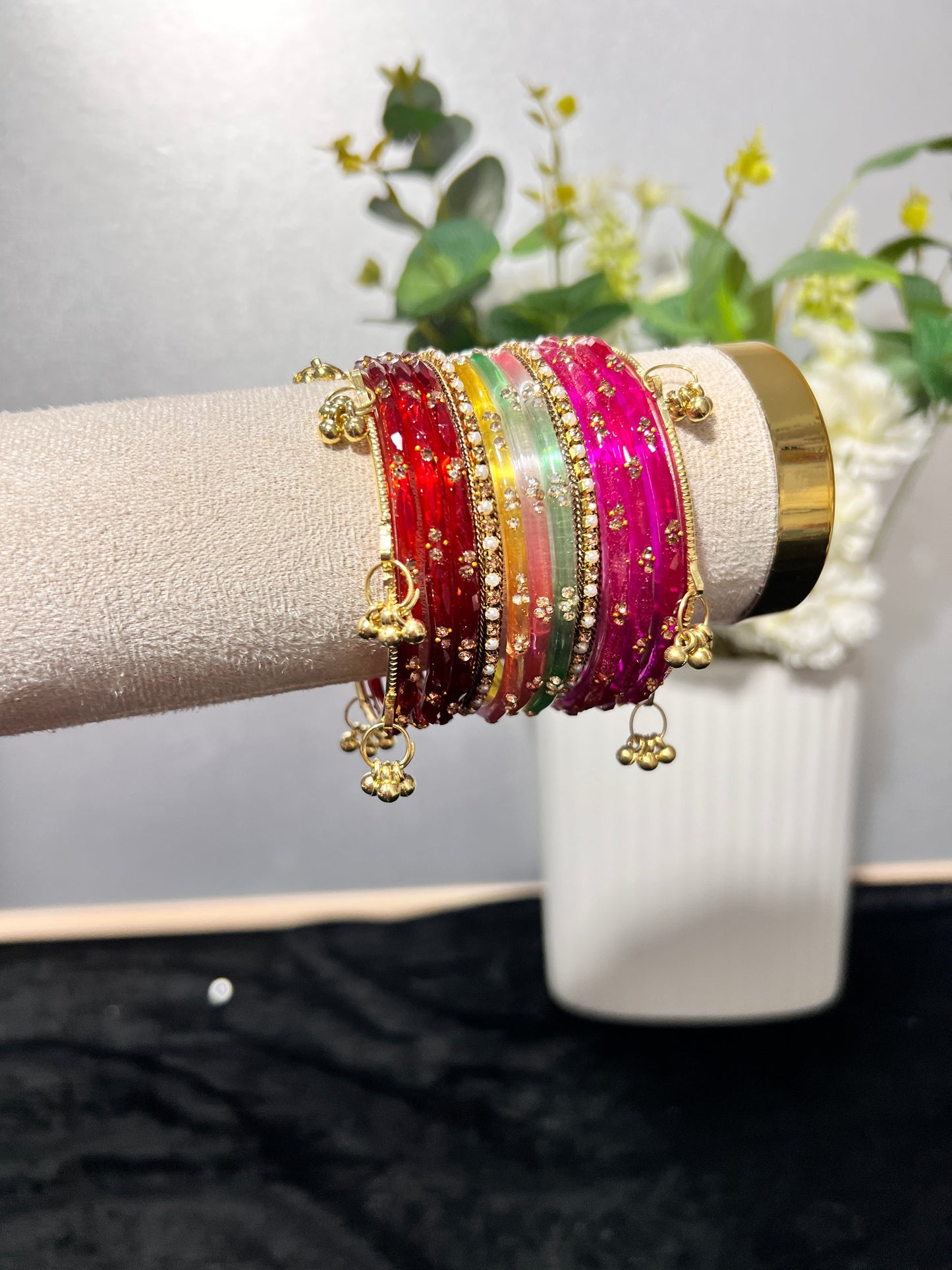 Coloured Kashmiri bangles
