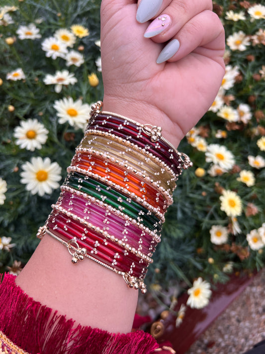 The Gulistan Rainbow Chooriyan Set