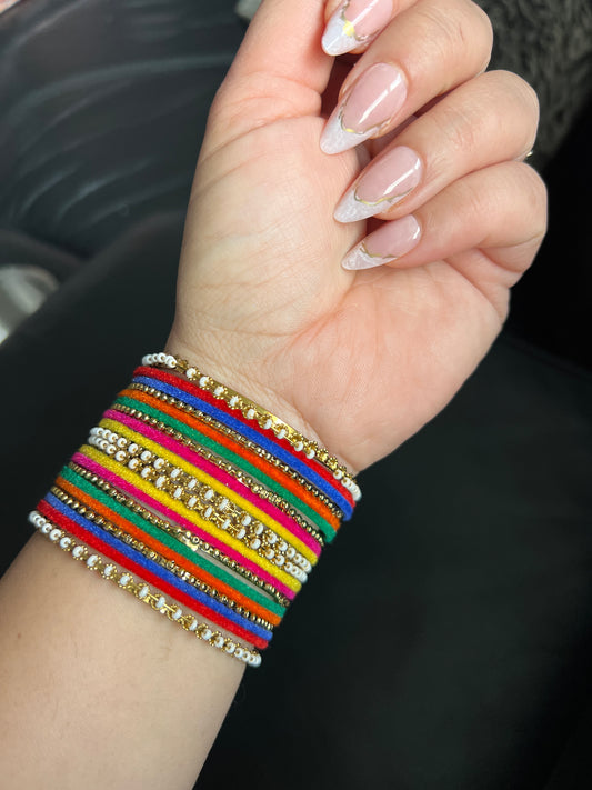 Multi metal bangles